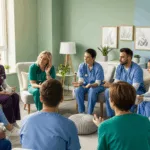 DBT skills groups Florida healthcare workers participating in evidence-based therapy session