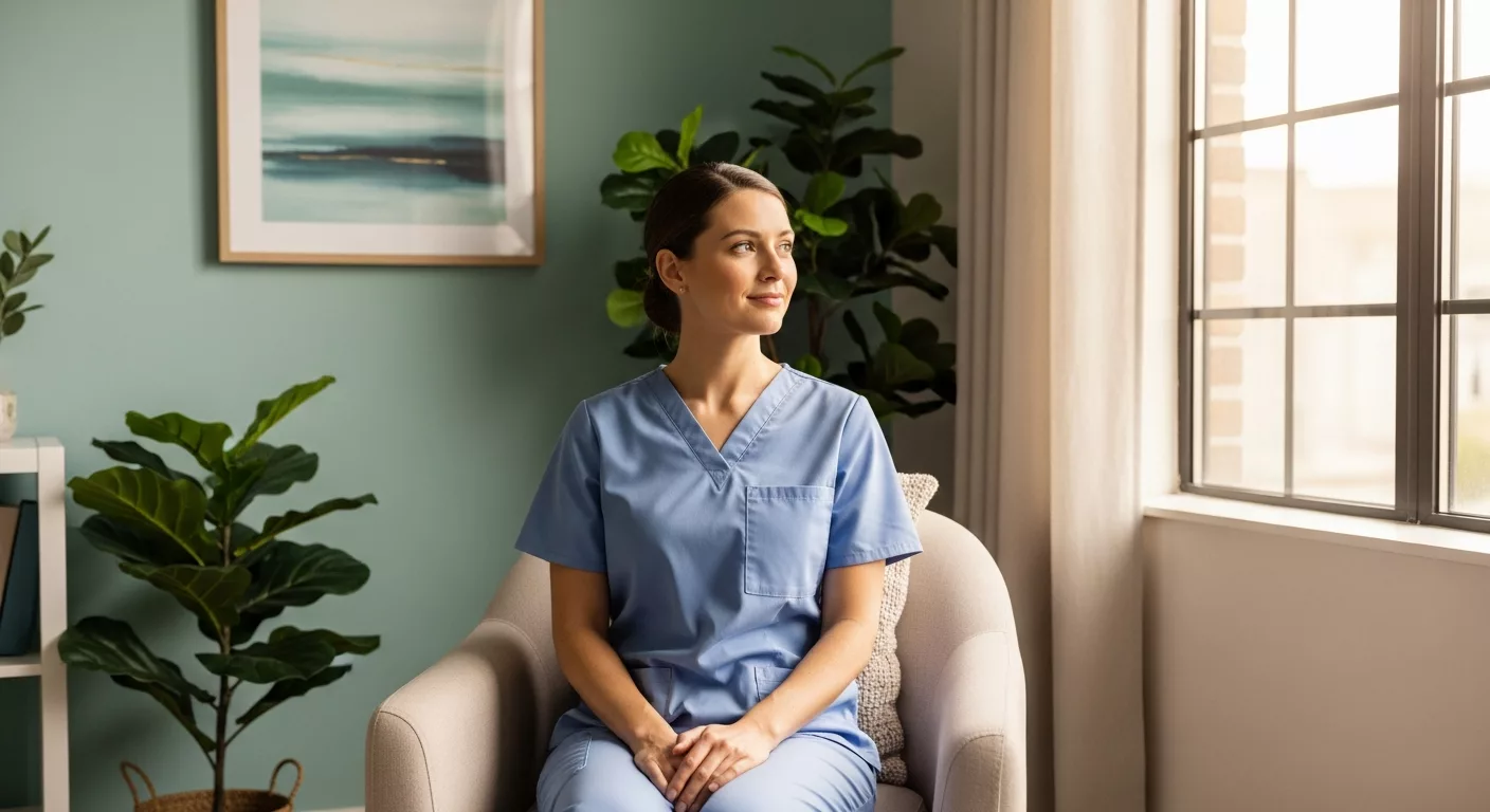 Florida nurse receiving EMDR therapy showing relief after trauma treatment
