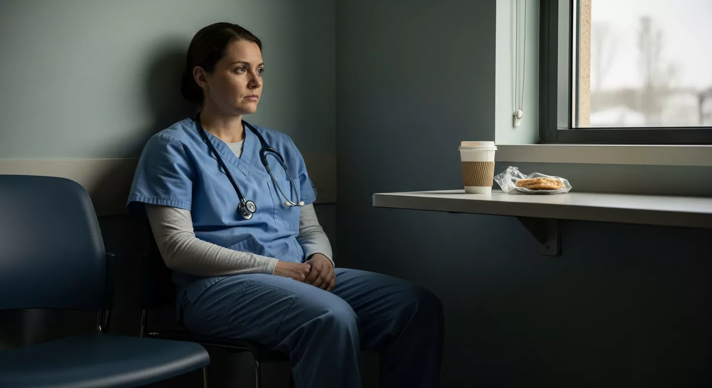 Healthcare professional experiencing complex PTSD helping professionals commonly face after repeated trauma exposure