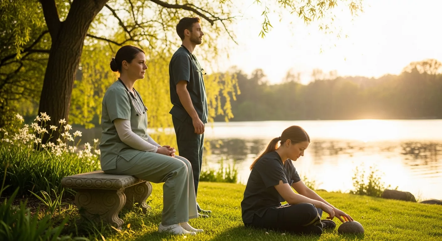 Healthcare workers finding peace and healing from complex trauma through specialized therapy
