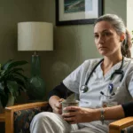 Healthcare professional reflecting on childhood trauma healthcare career choices and healing journey