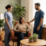 Healthcare professionals receiving support for personality disorders vs trauma responses in therapeutic setting