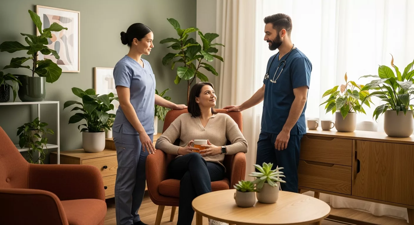 Healthcare professionals receiving support for personality disorders vs trauma responses in therapeutic setting