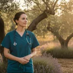 Healthcare professional representing childhood trauma healthcare careers and wounded healer journey