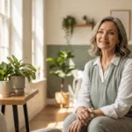Healthcare professional in welcoming therapy office representing dissociative disorders in caregivers treatment