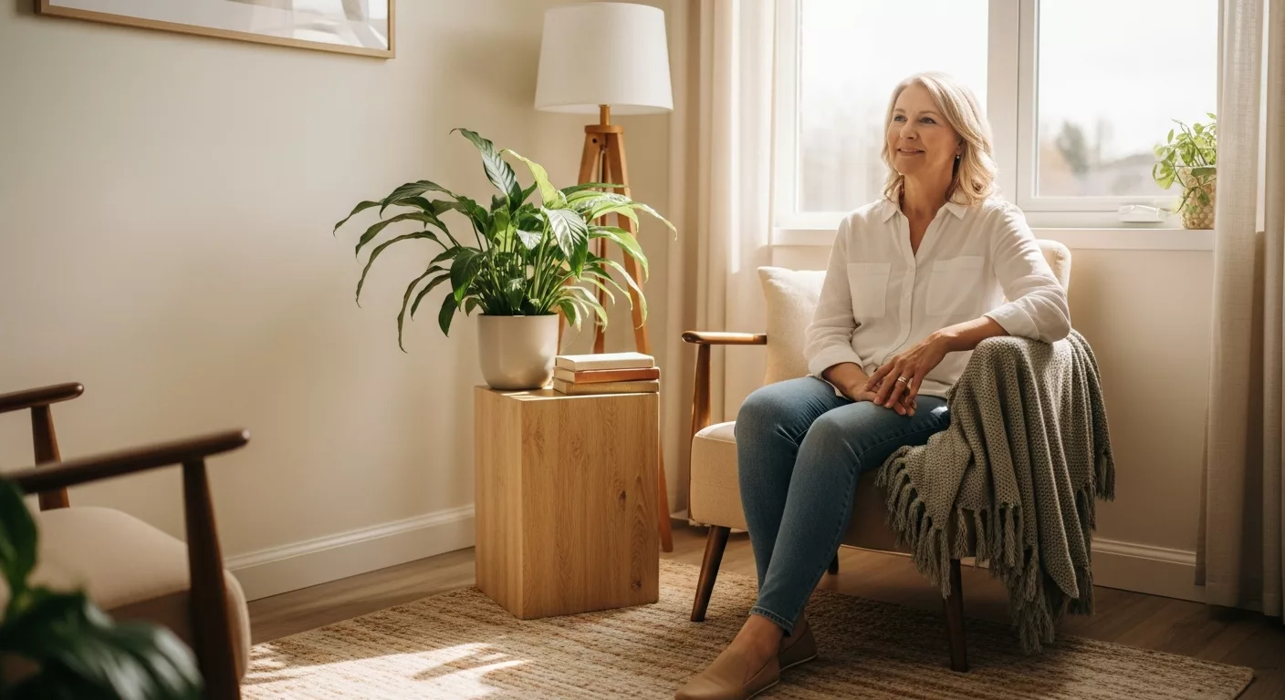 Woman in peaceful therapy setting representing understanding personality disorders vs trauma responses