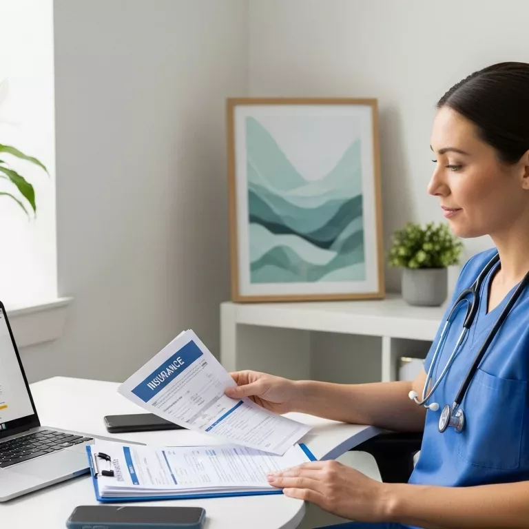 Healthcare worker reviewing insurance coverage EMDR therapy Florida options with confidence